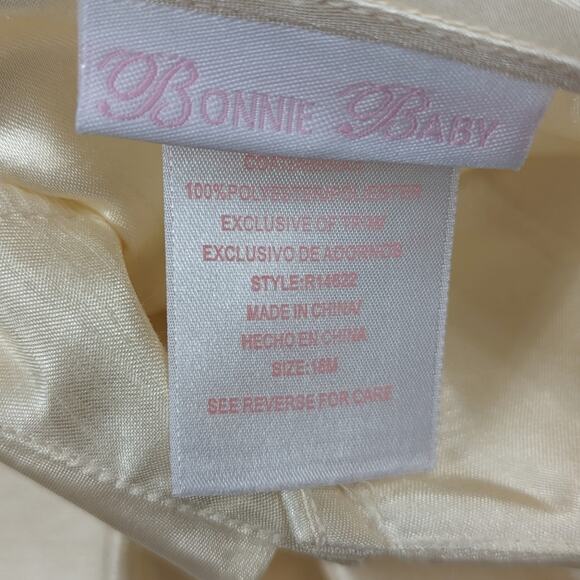 Bonnie Baby Dress Jacket Set Girls Size 18m Cream Shimmery - Picture 5 of 6